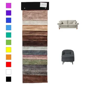Free Sample 100% Polyester Holland Digital Printed Fabric Sofa Velvet Fabric For Home Textile
