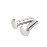 M2 M2.5 M3 M4 M5 M6 DIN 6791 Aluminium Rond Plat Bouton Truss Tête Demi Semi Creux Rivet Diamètre 2mm 3mm 4mm 5mm 6mm