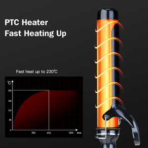 Rizador de pelo eléctrico recubierto de cerámica calentamiento rápido 38MM rodillos rizadores de pelo <span class=keywords><strong>grandes</strong></span> con pantalla LCD de temperatura calentador PTC - Product Image 4