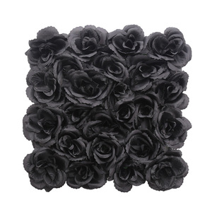 Diseño especial 25cm Cuadrado Rosas negras Panel de plástico Venta caliente Hotel <span class=keywords><strong>Club</strong></span> Decorado Flor negra Decoración gótica Flor - Product Image 6