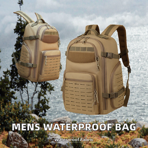 Unisex Hiking Backpack Outdoor Waterproof Multi-Function <b>Sports</b> Bag Fishing <b>Rucksack</b> Oxford Material 36-56L Capacity Adjustable - Product Image 2