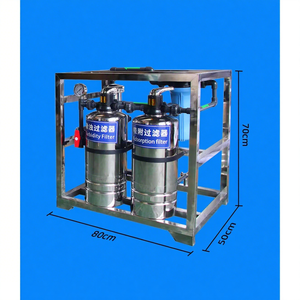 Système de filtre à eau UF en acier inoxydable 500L 2000L avec pompe et PLC pour usage domestique - Product Image 4