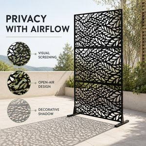 Custom 6063 Aluminum Privacy Screen Outdoor Laser Cut Decorative Garden <b>Divider</b> Powder Coated OEM ODM Australia Wholesale - Product Image 2