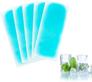 Derband Muestra gratis Tela no tejida Parche de gel refrigerante 5x12cm Salud del bebé Compresa fría - Product Image 5