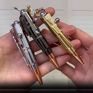 Stylo porte-clés à action par tir miniature NM-136 avec logo personnalisé - Product Image 1