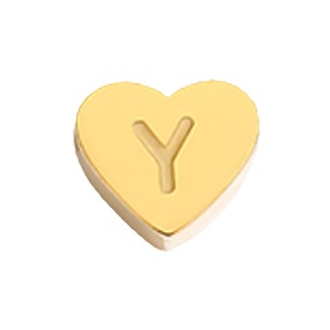 Venta al por mayor de colgantes de <span class=keywords><strong>amor</strong></span> dorado <span class=keywords><strong>con</strong></span> doble Agujero 7*6 DE ACERO INOXIDABLE sólido marcado láser colgantes y dijes de moda - Product Image 5