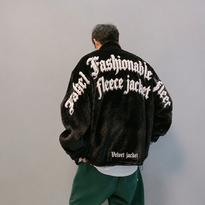 <span class=keywords><strong>Giacca</strong></span> in <span class=keywords><strong>Velluto</strong></span> da <span class=keywords><strong>Uomo</strong></span> con Ricamo Scheletro, Fodera in <span class=keywords><strong>Velluto</strong></span> Spesso, Streetwear Autunno Inverno, Chaqueta Hombre Personalizzabile ODM - Product Image 2