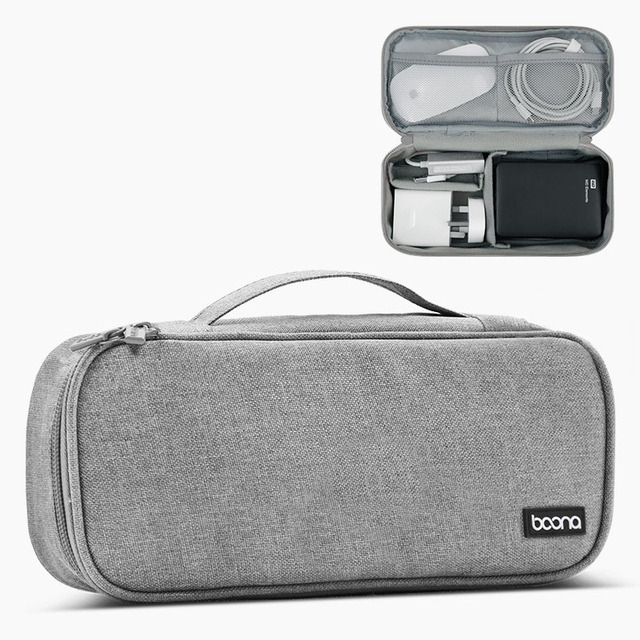 Portable Travel All-in-One Laptop Power Mouse Cables, Electronics Accessories Organizer Pouch Bag