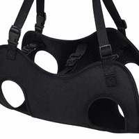 Sac de transport portable pour animaux de compagnie en tissu Oxford avec sangle réglable, sac de voyage pour chien mains libres, sac à bandoulière en maille respirante