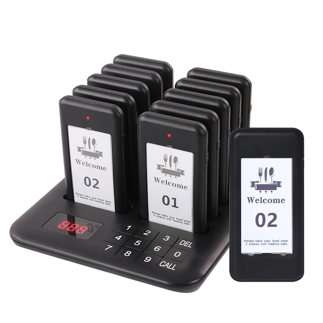 Wireless Restaurant Guest Pagers Restaurant Paging Waiter Pager Receiver Pager Beeper Service Calling System