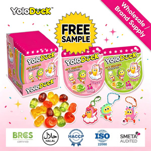 Yoloduck Caramelos de Goma con Diseño Desprendible, Caramelos de Goma en Gel, Guardar en un Lugar Fresco y Seco, Peelerz Gummies - Product Image 1