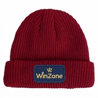 Bonnet en laine de haute qualité, chaud et confortable pour homme et femme, avec logo brodé personnalisé, bordure en tissu éponge, bonnet d'hiver épais et tricoté.