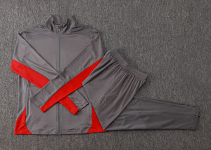 Uniforme de Fútbol para Entrenamiento de Secado Rápido con Cremallera Completa y Manga Corta para Otoño/Invierno, Uniforme de Competición de Clubes Europeos de Milán 24/25 - Product Image 5