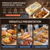 Envase Ecológico Desechable de Papel Kraft para Alimentos, con Logotipo Personalizado, Resistente a la Grasa, para Tacos y Hot Dogs