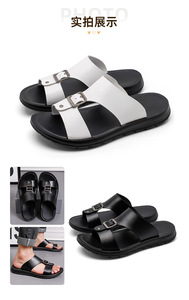 Fashion Men Outdoor Slides Slippers New Style Large Size Summer Beach <b>Sandals</b> for Men - Product Image 3