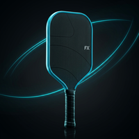 Raquette de pickleball personnalisée FX en fibre de carbone, noyau en nid d'abeille, sans bordure, épaisseur 16 mm, OEM/ODM avec logo et design personnalisés