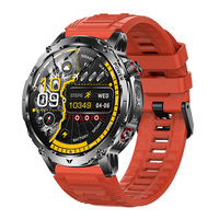 Montre connectée GPS AK102 pour hommes, écran HD 1,7 pouces, appels Bluetooth, IP68, batterie 1100 mAh, plus de 100 modes sportifs, moniteur de fréquence cardiaque, suivi du sommeil, boussole, bracelet en silicone