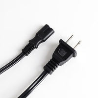 Câble d'alimentation polarisé USA 6 pieds 18AWG SPT-2 SPT-1 NISPT-1 NISPT-2 avec connecteur Nema 1-15P IEC C7 à 2 broches
