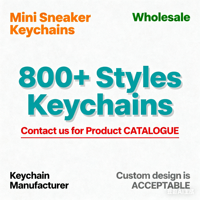 2026 Fashion Gift Soft PVC Bag Charms with Box Hand Printed Shoe Keyring 3d Mini Sneaker Keychain