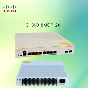 Commutateur Ethernet géré Cisco C1300-8MGP-2X, 8 ports PoE Plus, 2 ports 10G SFP Plus, certifié <span class=keywords><strong>IEEE</strong></span> <span class=keywords><strong>802</strong></span>.<span class=keywords><strong>3</strong></span>, réseau d'entreprise original - Product Image 1