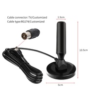 Antenne TV numérique Hd amplifiée de haute qualité, longue portée de 180 km, support 4k 1080p Fire Tv Stick, vente en gros