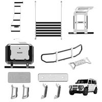 Pour kit ICa V23 : barre de toit, échelle latérale, boîte de rangement, barre de protection avant, échelle arrière, support de console, garnitures et poignées
