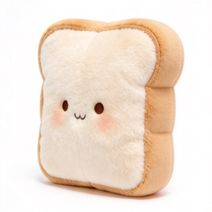Wholesale Custom Plush Toy <b>Pillows</b> Throw Bread <b>Shaped</b> <b>Pillow</b> Soft Wholesale Custom Logo Plush Throw <b>Pillow</b> Toy Plush Bread Toys - Product Image 4