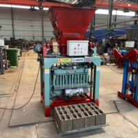 Machine à fabriquer des blocs de béton WanJun 4-35C avec réducteur et élévateur à chaîne, commande manuelle, pour briques creuses et pleines
