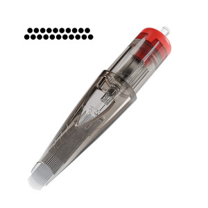 Cartucce per tatuaggio Magnum con bordo morbido 0.35mm 21 Cartucce per tatuaggio con membrana permanente 10 pezzi - Product Image 1