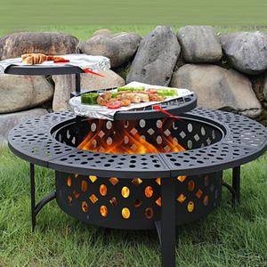 Foyer d'extérieur en acier de style moderne avec barbecue <span class=keywords><strong>brasero</strong></span> patio restaurants bol à feu grill charbon de bois feu de <span class=keywords><strong>table</strong></span> accessoire de poker - Product Image 1