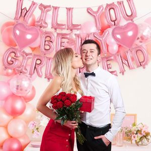 Globo <span class=keywords><strong>de</strong></span> Corazón <span class=keywords><strong>de</strong></span> Papel <span class=keywords><strong>de</strong></span> Aluminio Grueso <span class=keywords><strong>de</strong></span> 16 Pulgadas con <span class=keywords><strong>la</strong></span> Frase '¿QUIERES SER MI NOVIA?' en Color Rosa para el Día <span class=keywords><strong>de</strong></span> San Valentín y Graduación - Product Image 3