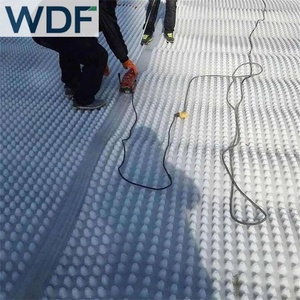 Cellule de drainage en plastique HDPE 20mm 25mm Panneau de drainage cellulaire de 60mm pour toit jardin ou système de drainage de toit - Product Image 5