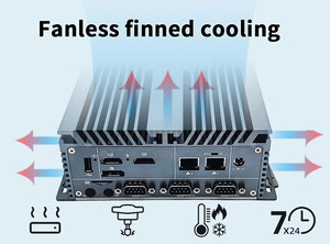 Customized Industrial Computer Fanless <b>M.2</b> 2280mm and NVME PCIe <b>SSD</b> N100 Nuc Mini Pc - Product Image 3