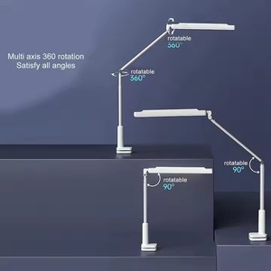 Lámpara de Escritorio LED Moderna con Abrazadera, Ajustable Omnidireccional, 3 Modos de Color, Inalámbrica, Entrada de 5V, Cuidado de la Vista, Simple, para Sala de Lectura, con Batería - Product Image 6