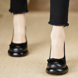 Escarpins à bout pointu et bride cheville, talons carrés, en cuir véritable, antidérapants, imprimés colorés, pour femme, chaussures de mariée d'été - Product Image 4