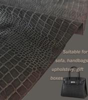 Cuir PU grain crocodile mat, pour la tapisserie de canapés et de meubles