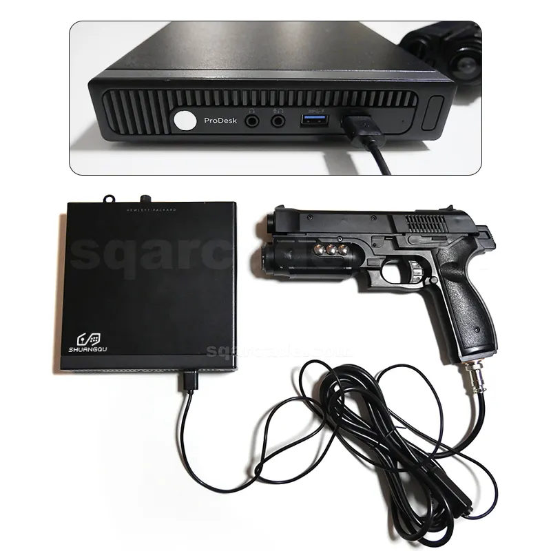 Batocera Retro Light Gun Box Mini Arcade-Schieß spiel PC PLUG und Play Gun Games System 100 klassische Schieß spiele