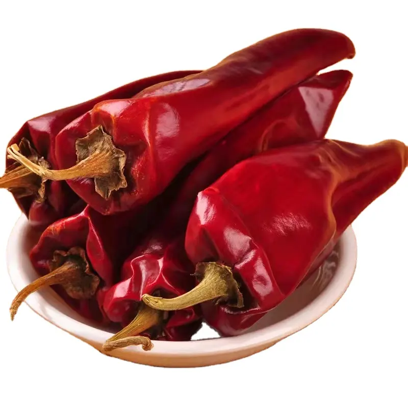 Suministro al por mayor de especias individuales, pimiento rojo dulce seco, vainas de pimentón dulce entero, Chile rojo seco