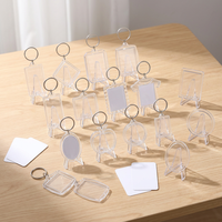 Transparenter Acryl-Foto-Schlüsselanhänger, Bilderrahmen-Schlüsselring, Individueller Bildhalter für Geschenke und Werbung