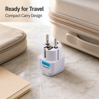 Adaptateur de prise de voyage en cuivre pur, standard européen 10A vers standard allemand, pour usage industriel