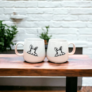 Factory Directly Sell Easter Double Mould Super Cute <b>Rabbit</b> Design Home Used Stoneware Water Ceramic Mug - Product Image 6