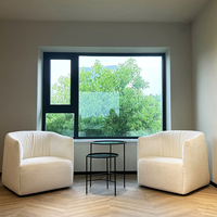 Fauteuil lounge moderne en bois massif et rembourré, fauteuil de détente individuel pour hall d'hôtel, café, zone de réception
