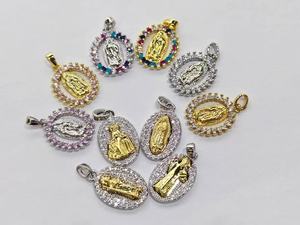 Colgante de Estrella y Luna Divergentes al por Mayor, Dije Brillante con Circonitas Cúbicas, Joyería Chapada <span class=keywords><strong>en</strong></span> Oro, Diseño Elegante de Concha para Hacer Llaveros y Collares - Product Image 4