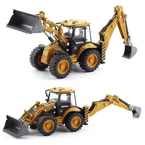 1:50 roue voiture excavatrice Bulldozer combiner Construction camion alliage tracteur moulé sous pression chargeuse-pelleteuse <span class=keywords><strong>jouet</strong></span> - Product Image 1
