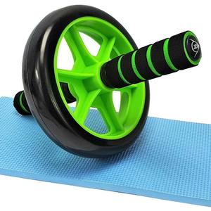 Rodillo Abdominal de Una Sola Rueda, 28 cm de Diámetro, Mango Verde y Negro, Equipo de Ejercicio para Entrenamiento del Core - Product Image 1