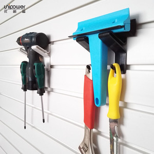 Unipower <b>Plastic</b> Wall Mount <b>Hook</b> For Spray Bottle Storage Heavy Duty Rectangle Black White Gray PP Material - Product Image 5