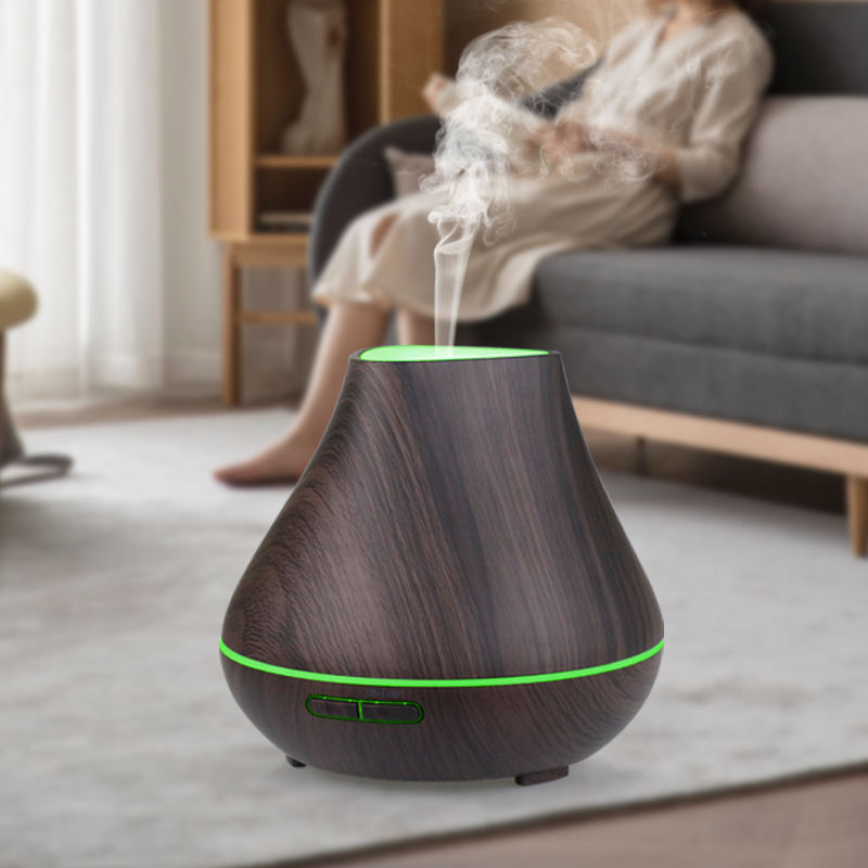 grain de bois foncé