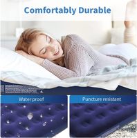 Matelas pneumatique de camping individuel en PVC, lit gonflable pliable pour adulte, confort de voyage sans pompe