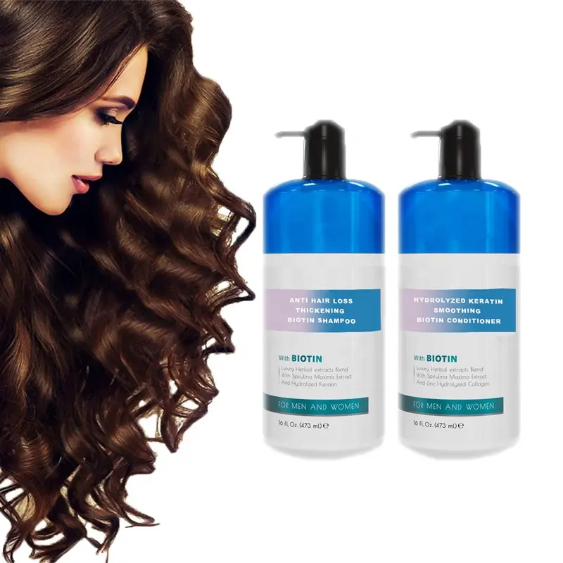 Anti saç dökülmesi kalınlaşma Biotin şampuanı hidrolize Keratin yumuşatma Biotin kremi kuru Normal yağlı renk tedavi saç