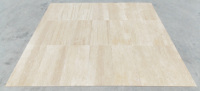 2025 Dalles de parquet en travertin clair à veinage apparent, finition mate, taille personnalisable, pour mur extérieur moderne, antidérapantes, 20 mm